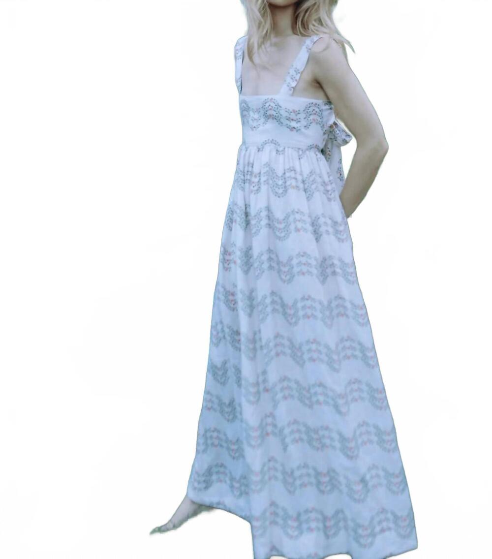NEW LOUISE NEW YORK beatrice maxi dress in floral trellis